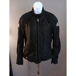 Joe Rocket VTG Womans M Ballistic Motorcycle Padded Armor Jacket Black Pink camo